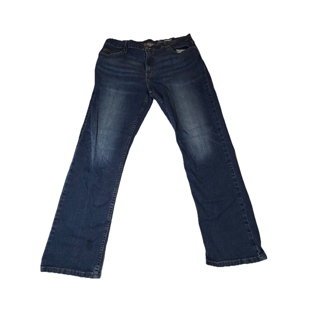 George Straight Fit Jeans Men’s 36x30 Dark Wash Denim Pants Stretch Classic